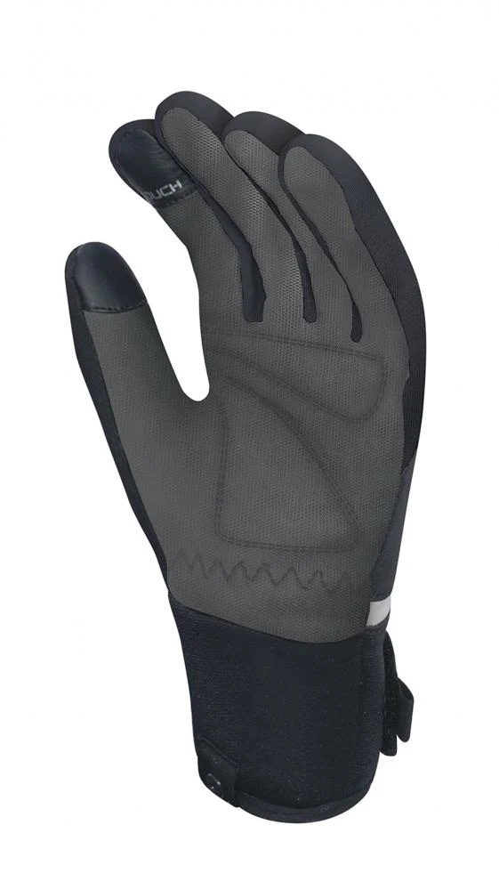 CHIBA Phantom - Radhandschuhe Softshell, winddicht, Touchfinger, schwarz/schwarz, Gr. M