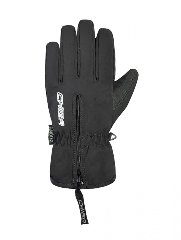CHIBA Kids Basic Finger - Kinder Radhandschuhe schwarz, Größe IV, wasserdicht & atmungsaktiv