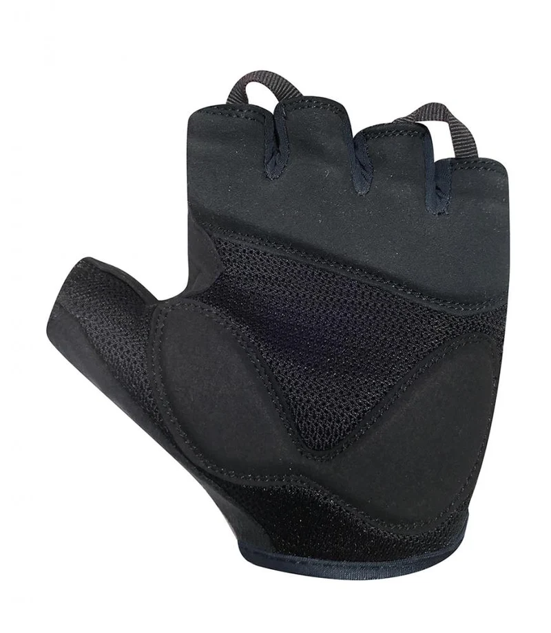 CHIBA Lady Gel - Damen Radhandschuhe kurzfinger, schwarz/schwarz, S