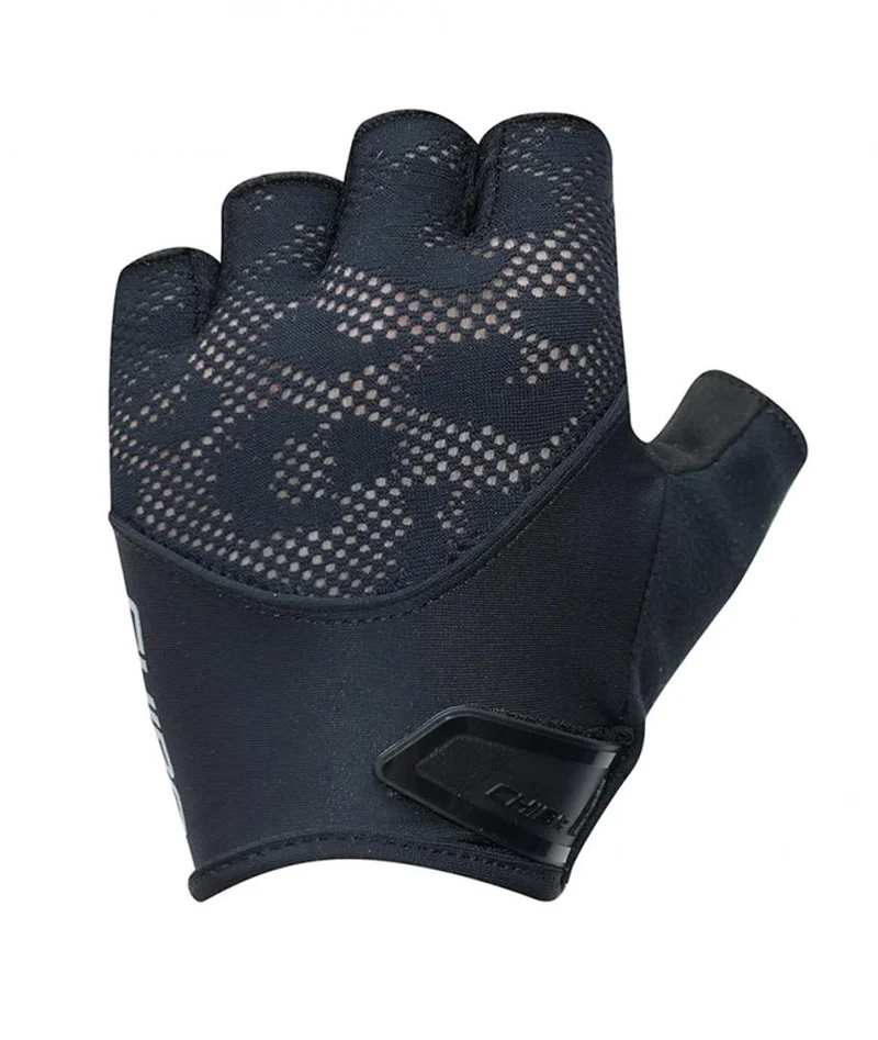 CHIBA Lady Gel - Damen Radhandschuhe kurzfinger, schwarz/schwarz, S