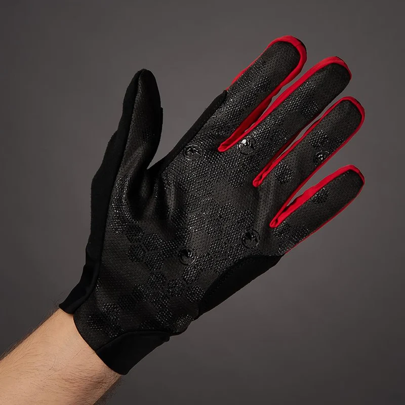 CHIBA Superlight - Radhandschuhe schwarz/rot, Größe M, atmungsaktiv & leicht