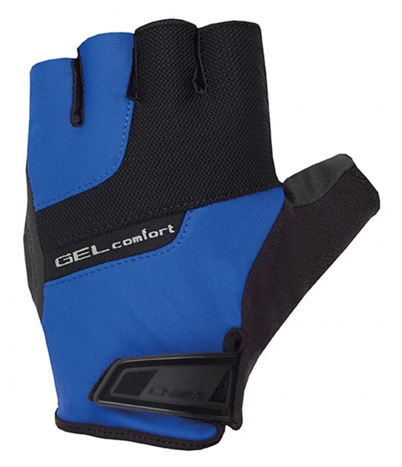 CHIBA Gel Comfort - Radhandschuhe XS royal mit Gelpolsterung und Belüftung