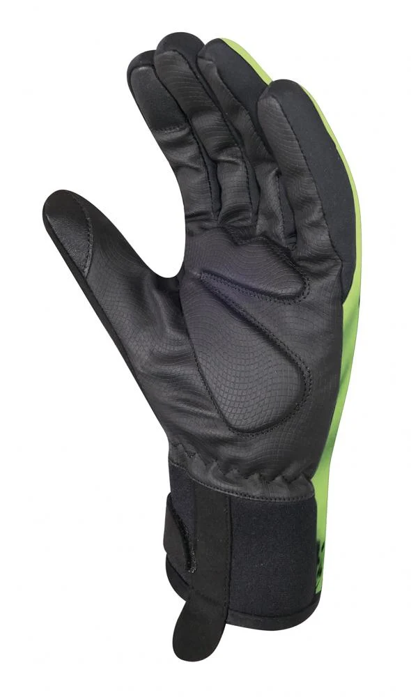 CHIBA 2nd Skin - wasserdichte Radhandschuhe neongelb 3XL, Touchfinger, Softshell