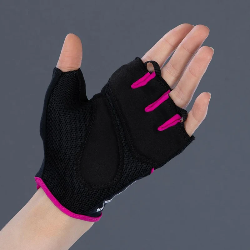 CHIBA Lady Gel - Radhandschuhe Damen S schwarz/pink mit Gelpolsterung