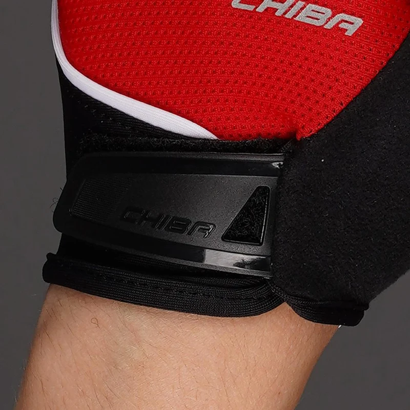 CHIBA Youth - Radhandschuhe rot XS/S, atmungsaktiv & leicht gepolstert