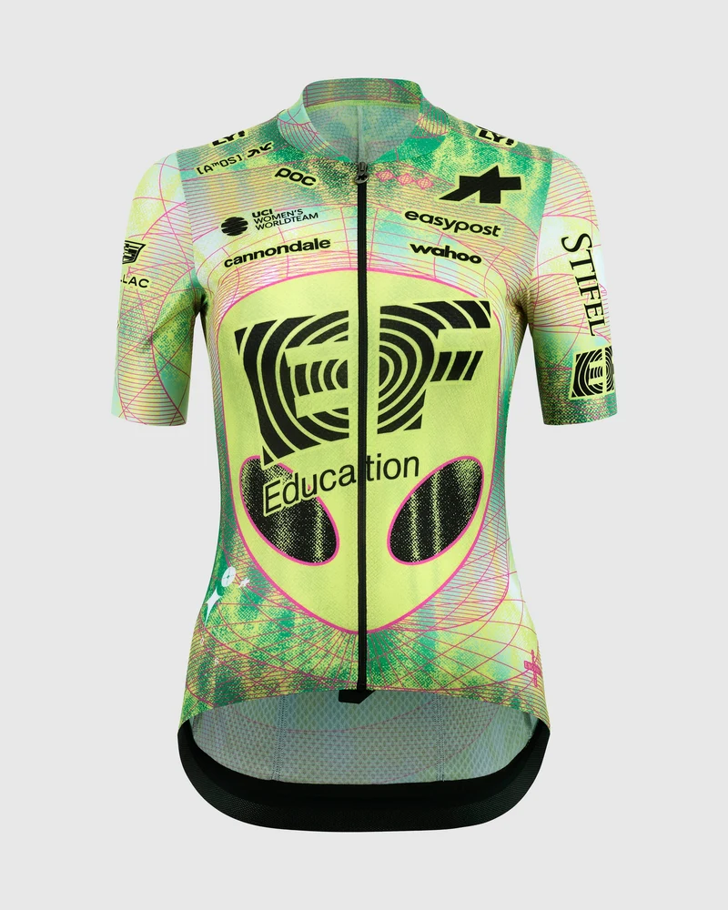 Assos UMA GT S11 EVO EF Close Encounter Kurzarmtrikot Damen Alien Green