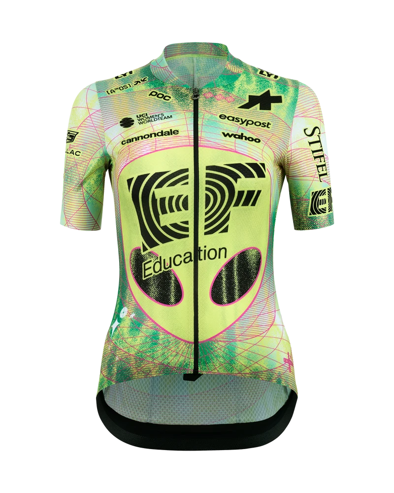Assos UMA GT S11 EVO EF Close Encounter Kurzarmtrikot Damen Alien Green