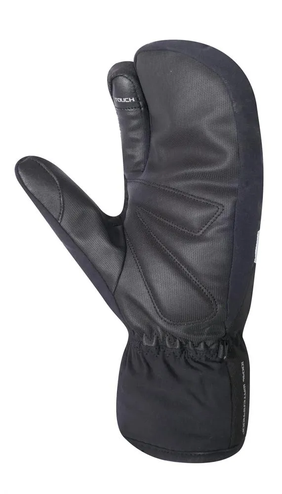 CHIBA Alaska Pro - wasserdichte Lobster Winter-Radhandschuhe, schwarz, XXL