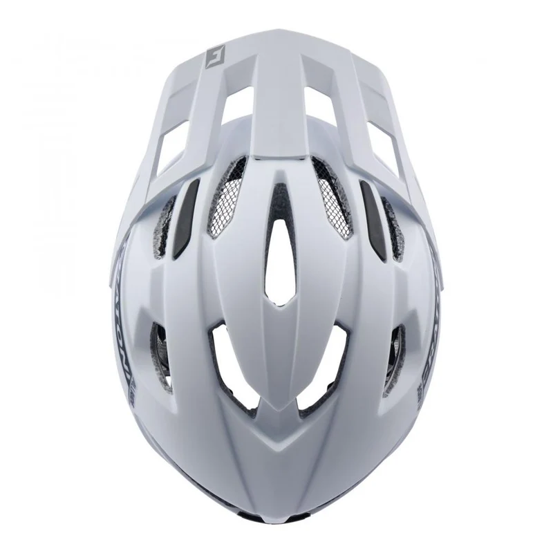 CRATONI AllRide MTB-Fahrradhelm - UNI 53-59 cm, White Matt, Inmold, 15 Ventilationsöffnungen, RLS 360°, Air Channel, Visier, Reflektoren, CE EN 1078