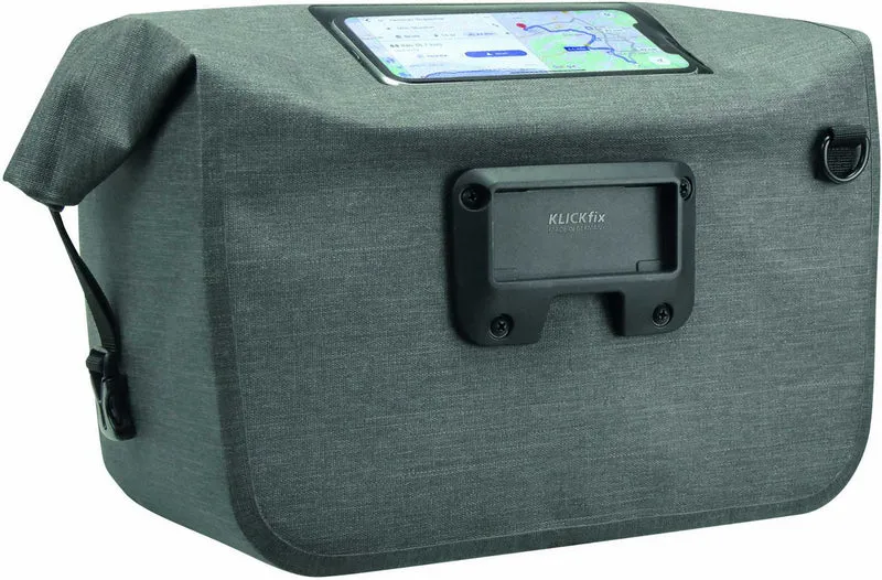 KLICKfix Lightpack Max Waterproof Lenkertasche grau 10 L