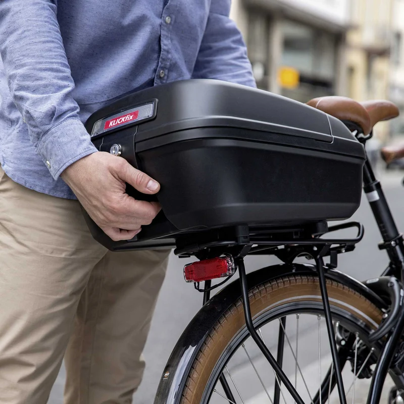 Klickfix Citybox für Racktime schwarz