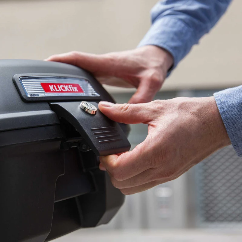 Klickfix Citybox für Racktime schwarz