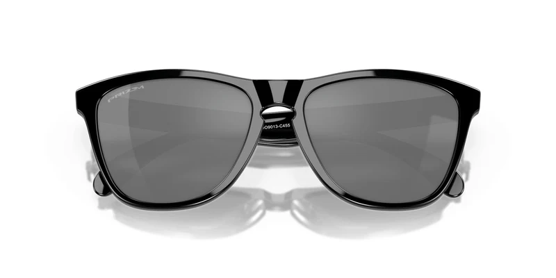 Frogskins Sonnenbrille Oakley Schwarz Glänzend Lens Prizm Schwarz