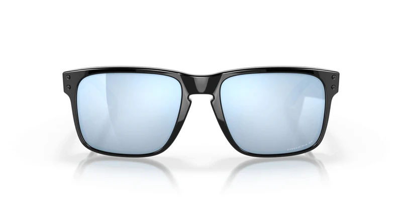 Holbrook Sonnenbrille Oakley Polished Schwarz Lens Prizm Deep Water Polarized