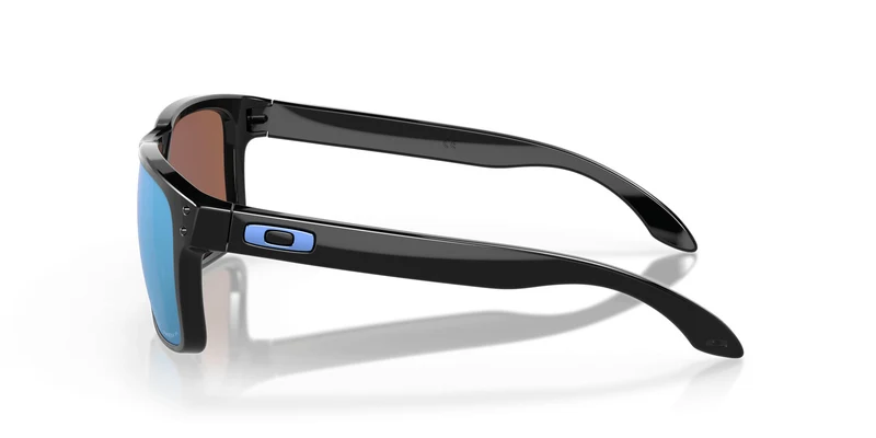 Holbrook Sonnenbrille Oakley Polished Schwarz Lens Prizm Deep Water Polarized