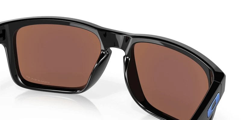 Holbrook Sonnenbrille Oakley Polished Schwarz Lens Prizm Deep Water Polarized