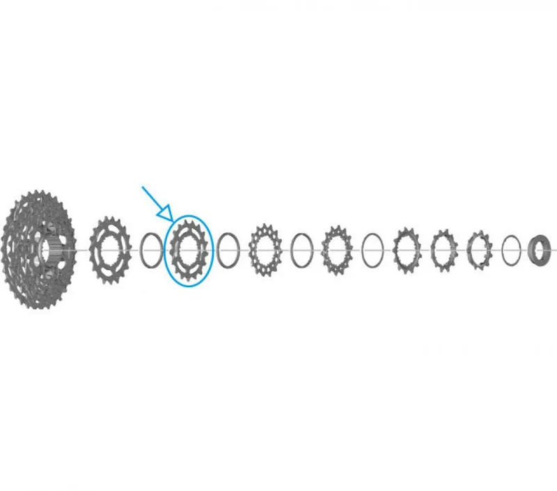 SHIMANO Ritzel für CS-R7100 - 17 Zähne