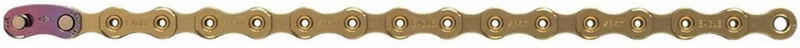 SRAM XX1 Eagle Hollow Pin Kette für 12-fach inkl. Kettenschloss gold 126 Glieder