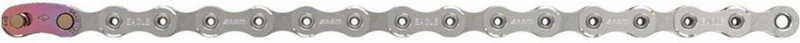 SRAM X01 Eagle Hollow Pin Kette für 12-fach inkl. Kettenschloss silber 126 Glieder