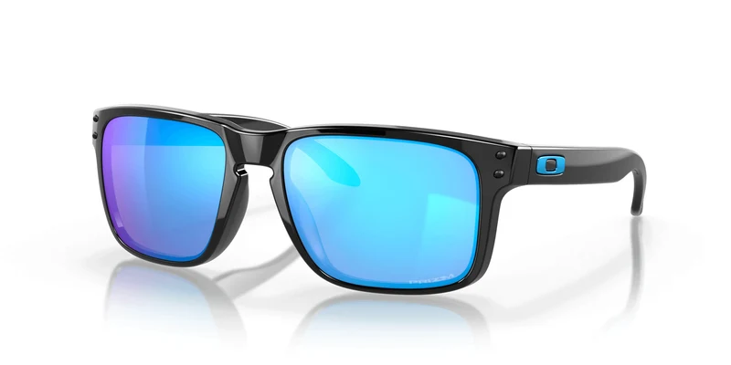 Holbrook Sonnenbrille Oakley Polished Schwarz Lens Prizm Sapphire