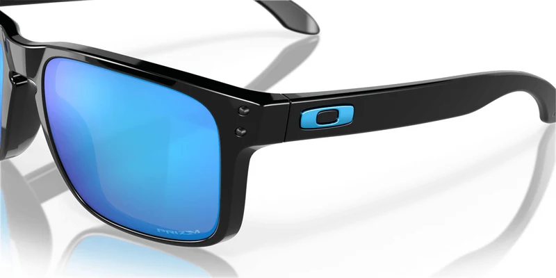 Holbrook Sonnenbrille Oakley Polished Schwarz Lens Prizm Sapphire