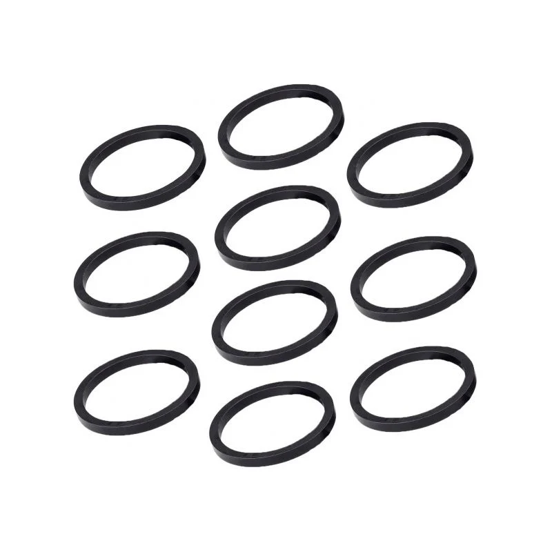 Steuersatz-Spacer Set Deda 1-1/8 5mm 10 Stück Aluminium Schwarz