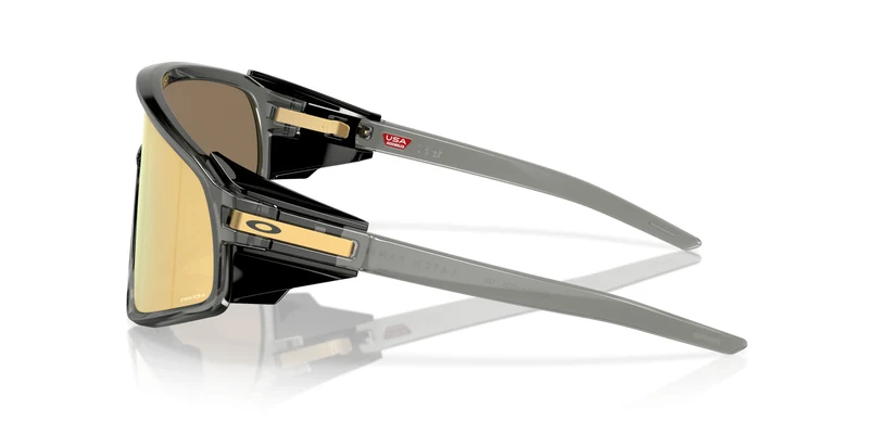 Latch Panel Sonnenbrille Oakley Grau Smoke Lens Prizm 24K