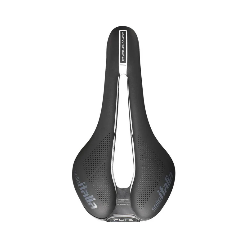 Selle Italia Flite Boost Ti Endurance Superflow S3 - Performance-Langstrecken-Sattel mit Gelpolsterung & TI316-Schienen
