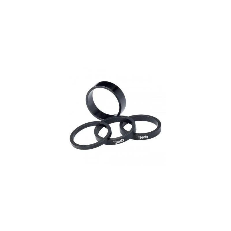 Steuersatz-Spacer Set Deda 1-1/8 10mm 10 Stück Aluminium Schwarz