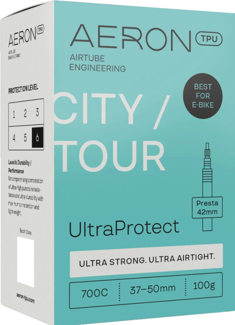 Aeron/TPU City/Tour - UltraProtect 37-50 mm Schlauch 28" black Ventil SV 42 mm