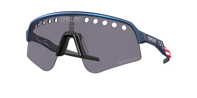 Oakley Sutro Lite Sweep Sonnenbrille/Irisierendes Blau Mit Troy Lee Designs/Prizm Grau