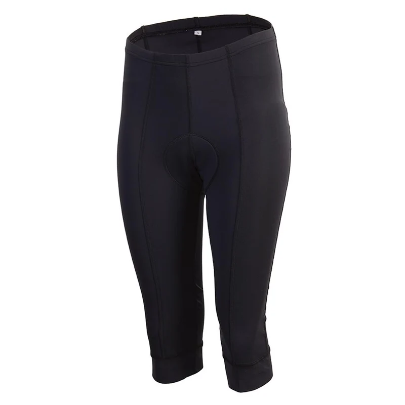 CHIBA 3/4 Hose Damen - Radhose XXL schwarz, atmungsaktiv mit Sitzpolster