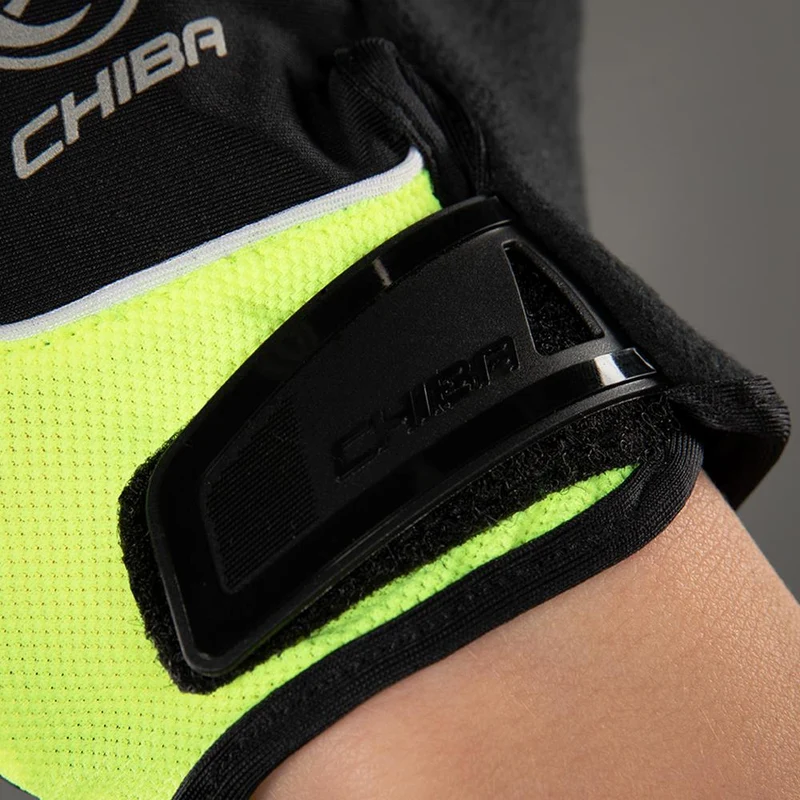 CHIBA Cool Air - Radhandschuhe neongelb XS, atmungsaktiv mit Gelpolsterung