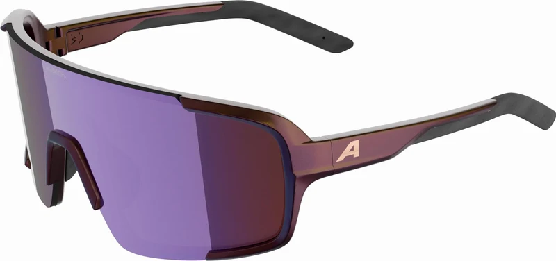 Alpina Lumin Sportbrille black-purple matt/mirror pink one size