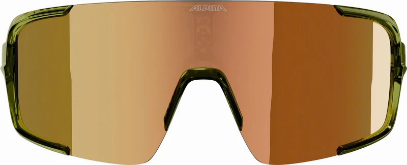Alpina Lumin Sportbrille green transparent/mirror gold one size