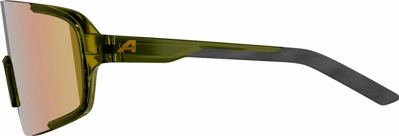 Alpina Lumin Sportbrille green transparent/mirror gold one size