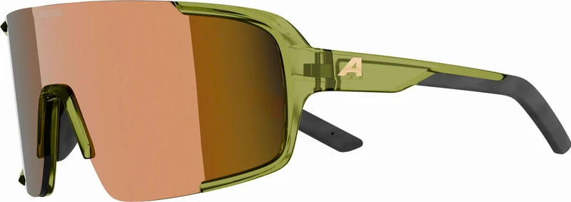 Alpina Lumin Sportbrille green transparent/mirror gold one size