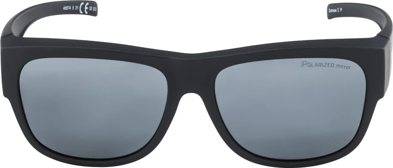 Alpina Overview II P Sportbrille black matt/polarisation mirror black one size