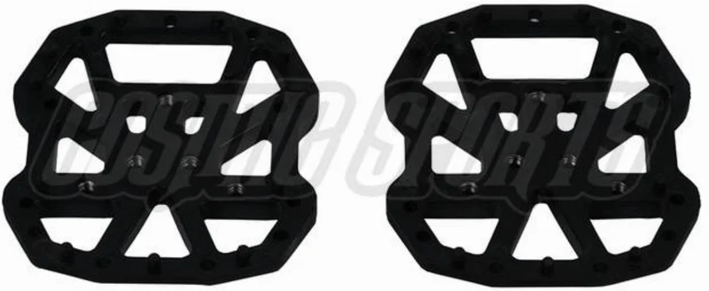 NG Sports Keihee Pedalplattform Adapter für Klickpedale 2-Loch + 3-Loch 1 Paar schwarz 90 x 80 x 7 mm