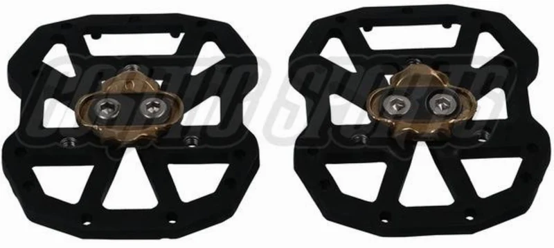 NG Sports Keihee Pedalplattform Adapter für Klickpedale 2-Loch + 3-Loch 1 Paar schwarz 90 x 80 x 7 mm