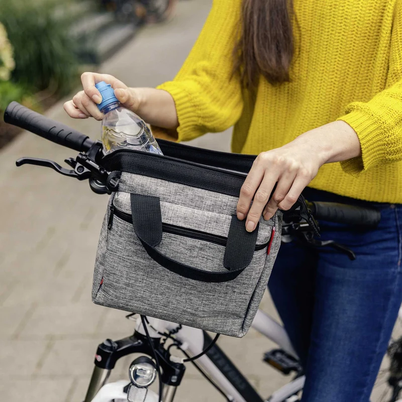 KLICKfix Roomy Lenkertasche twist silver
