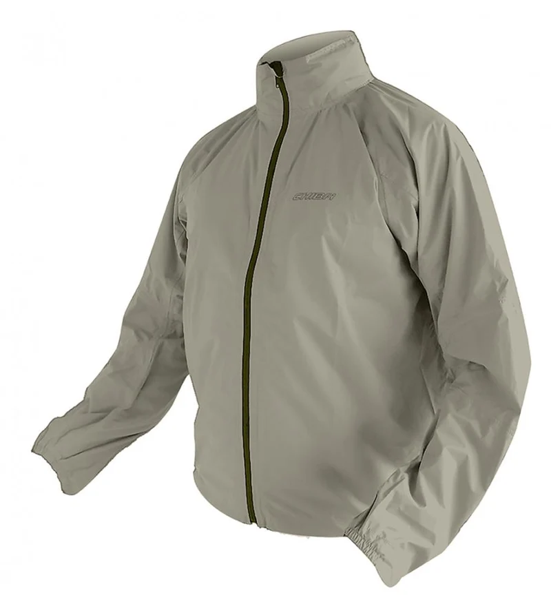 CHIBA Rainjacket - wasserdichte, atmungsaktive Bike-Regenjacke olive, S