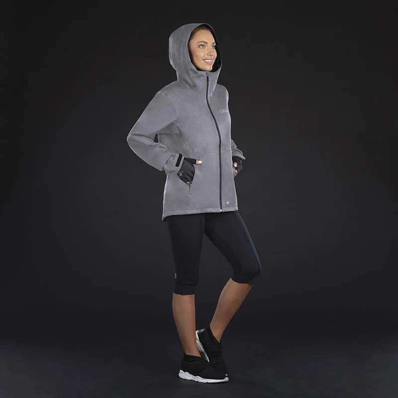 CHIBA Rainjacket Damen - wasserdicht, atmungsaktiv, XXL, hellgrau