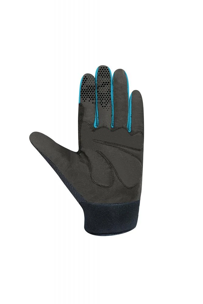 CHIBA Blade - Radhandschuhe L schwarz/türkis, atmungsaktiv, Touchfinger, Polsterung