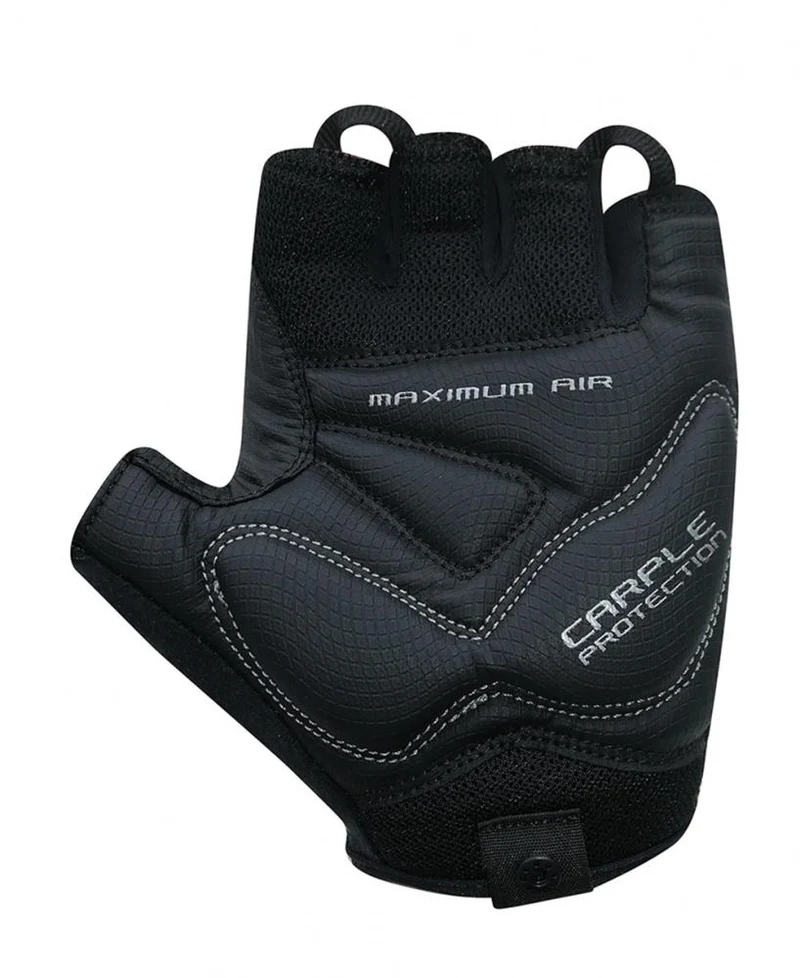 CHIBA Cool Air - Radhandschuhe kurz Finger, rot, Größe L, atmungsaktiv mit Gelpolster