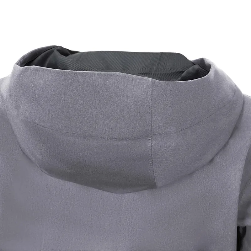 CHIBA Rainjacket Damen - wasserdicht, winddicht, atmungsaktiv, 4XL, hellgrau