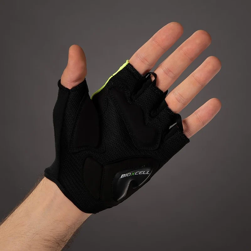 CHIBA BioXCell Air - Radhandschuhe XS neongelb mit BioXCell Gelpolsterung