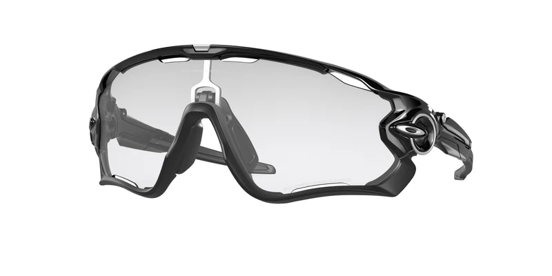Oakley Jawbreaker Sonnenbrille/Poliertes Schwarz/Klar Zu Schwarz Iridium Photochromic