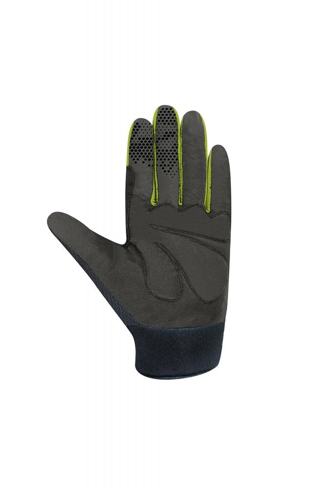 CHIBA Blade - Radhandschuhe schwarz/neongelb, 3XL, atmungsaktiv mit Ulnar-Nerve-Polsterung