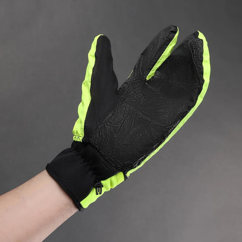 CHIBA Express+ - Radhandschuhe S neongelb, wind- & wasserdicht, Gelpolster